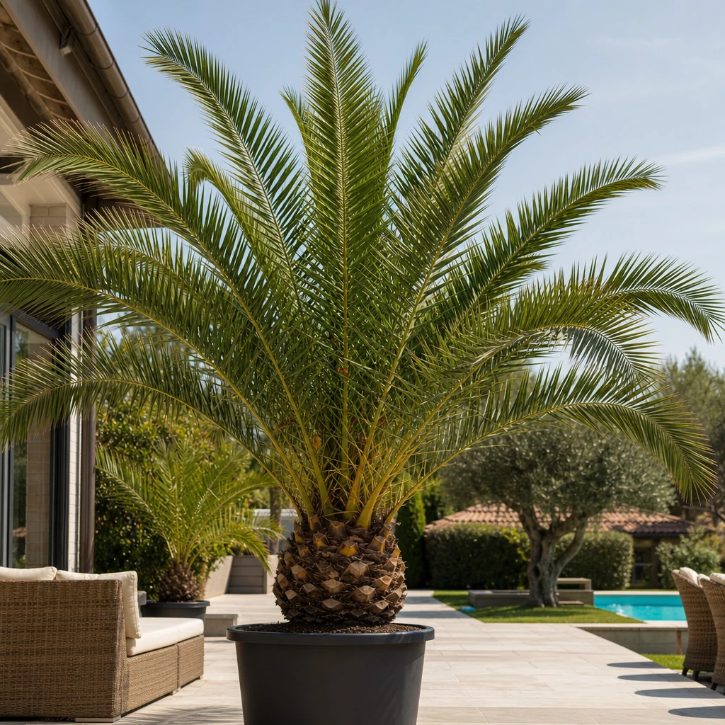 Groot startformaat Phoenix canariensis, direct een blikvanger